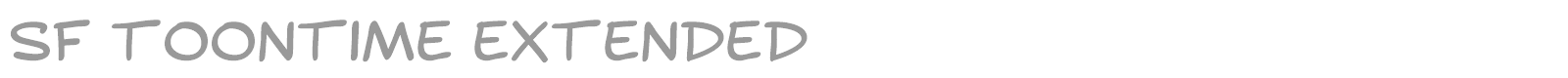 SF Toontime Extras font preview